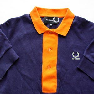 Raf Simons Fred Perry Polo shirt orange blue Men's